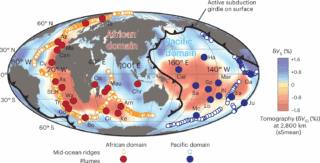 Global mantle structure highlighting the two LLSVPs.